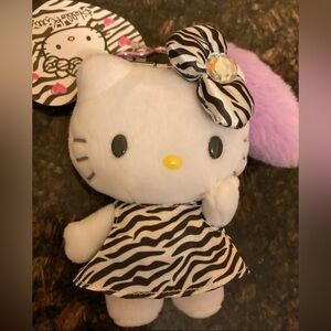 Sanrio Hello Kitty Plush with Zebra Print Dress